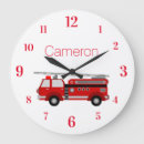 Recherche de camion rouge horloges Camion de pompiers