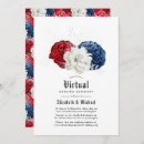 Recherche de blanc et bleu rouge mariage invitations Floral