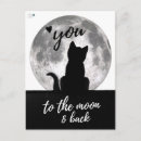 Suche nach katze und mond postkarten Kätzchen