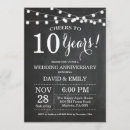 Recherche de de 10 ans invitations Noir et blanc