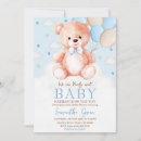 Recherche de brown baby shower invitations Ballon