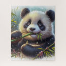 Suche nach weißer und schwarzer bär puzzle Panda