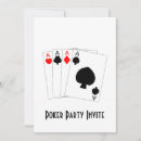 Recherche de poker party invitations As des coeurs