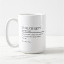 Recherche de triathlon drôle tasses Triathlète