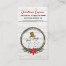 Suche nach schneemann visitenkarten Festlich