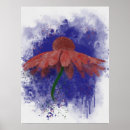 Suche nach aquarell blumen malerei poster Blau