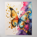 Recherche de peinture abstraite papillon art Coloré