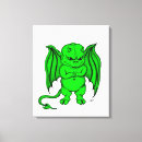 Recherche de créatures impressions sur toile Vert
