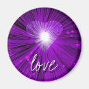Recherche de coeurs de saint valentin magnets Violet