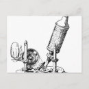 Recherche de microscopique cartes postales Science