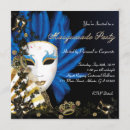 Recherche de mardi gras quinceanera invitations Élégant