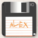 Recherche de disquettes dessous de verres Geek