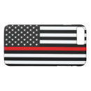 Recherche de sapeurs pompiers iphone coques Ligne rouge mince