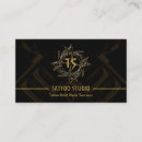 Recherche de studio de tatouage cartes visite Vintage