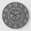 Recherche de gris foncé horloges Élégant
