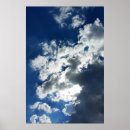 Suche nach wolken poster Grau