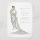 Recherche de 1920s bridal shower invitations Élégant