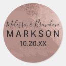 Recherche de gold foil mariage autocollants Rose doré