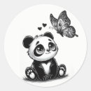 Recherche de panda rose autocollants Adorable