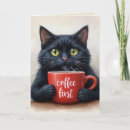 Suche nach lustige schwarze katze karten Aquarell