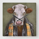 Recherche de vache drôle horloges Animal