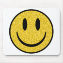 Recherche de visage sourire tapis souris Jaune