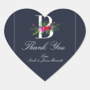 Recherche de monogramme b autocollants Fiançailles
