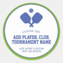 Recherche de tournoi autocollants Pickleball