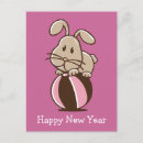 Recherche de mascottes cartes postales Lapin