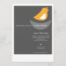 Recherche de oiseau de bébé invitations Moderne