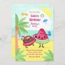 Recherche de summer pool party invitations Pastèque