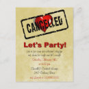 Recherche de le coeur brisé invitations Rouge