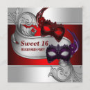 Recherche de masques invitations Rouge