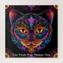 Suche nach neon puzzle Katze