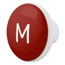 Recherche de rouge blanc et boutons et poignées de porte Simple