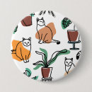 Recherche de dessin trait badges Chat