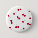 Recherche de motif de cerise badges Rouge