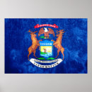 Suche nach michigan flagge poster Usa