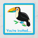 Recherche de perroquet tropical invitations Coloré