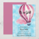 Recherche de balloon baby shower fille invitations Bleu