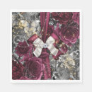 Recherche de rouge argent serviettes Vintage