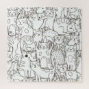 Recherche de chats puzzles Motif