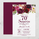 Recherche de burgundy floral anniversaire invitations Rouge