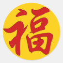 Recherche de caractères chinois autocollants Porcelaine
