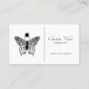 Recherche de papillon blanc cartes visite Simple