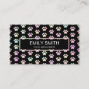 Recherche de empreintes de pattes de chien cartes visite Moderne