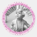 Recherche de pois rose autocollants Premier anniversaire