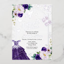 Recherche de violet foncé invitations Floral