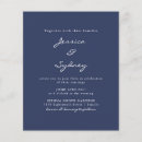 Recherche de blanc bleu marine invitations Élégant
