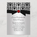 Recherche de damassé rouge invitations Argent